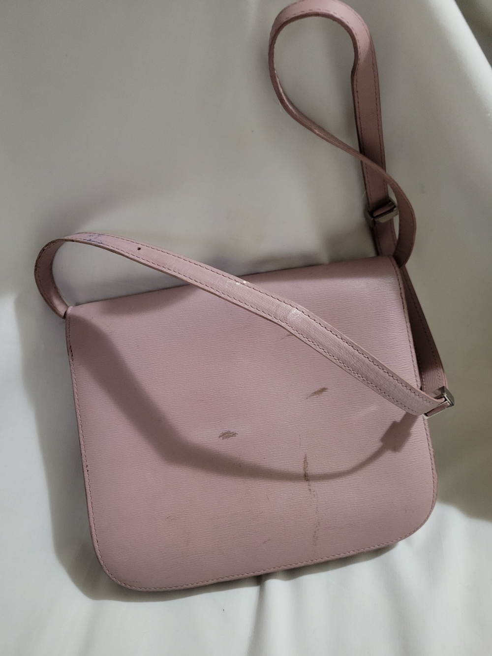 PROJECT PROJECT. Pink CELINE Leather  Crossbody Bag. Last Pictures Shows Flaws. - Picture 3 of 9